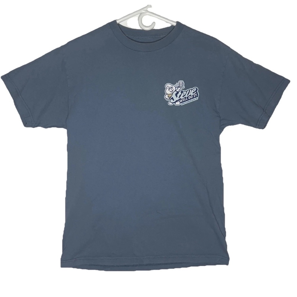 Blue Men's T-Shirt Steve Will Do It Size Small